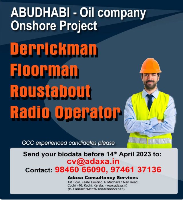 ABUDHABI - Oil company Onshore Project - Assignments Abroad Time