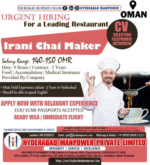Urgent Hiring For Oman - Assignments Abroad Time