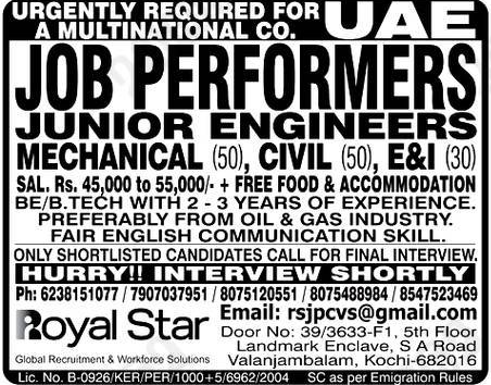 Malayala Classified Gulf Jobs Newspaper 18th December 2024